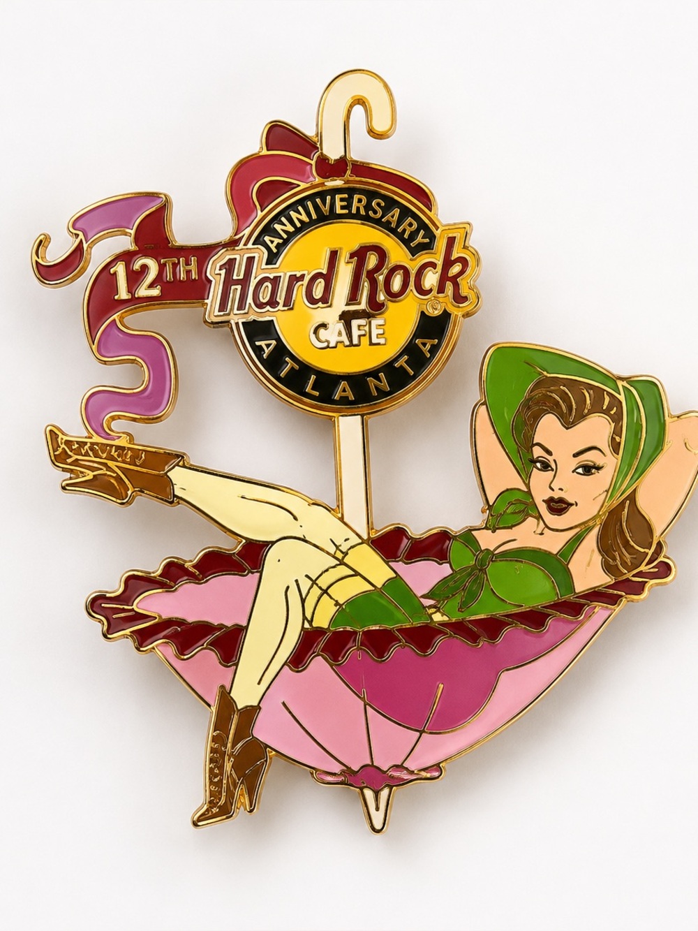 Hard Rock Cafe Atlanta 12th Anniversary Southern Belle LE 1200 Pin